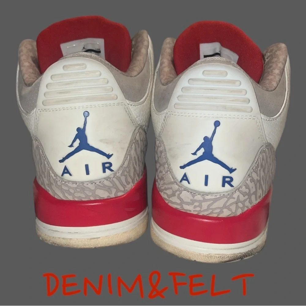 Jordan 3 Retro‎ International Flight | SAIL/SPORT ROYAL-LIGHT BONE-FIRE RED